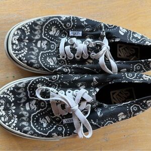 Star Wars Vans Paisley Black and White Sneakers